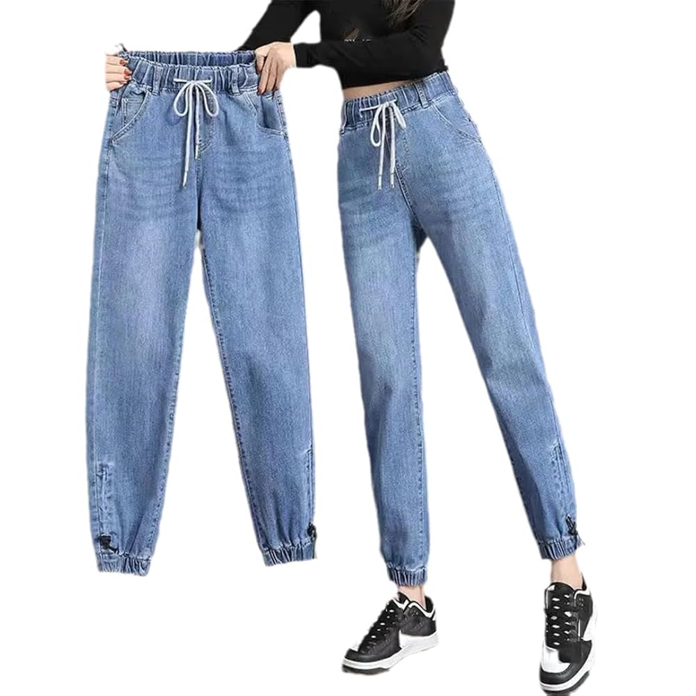 パンツ AMOMENTO DRAWSTRING DENIM PANTS AMOMENTO Drawstring Denim Pants - Black | Garmentory